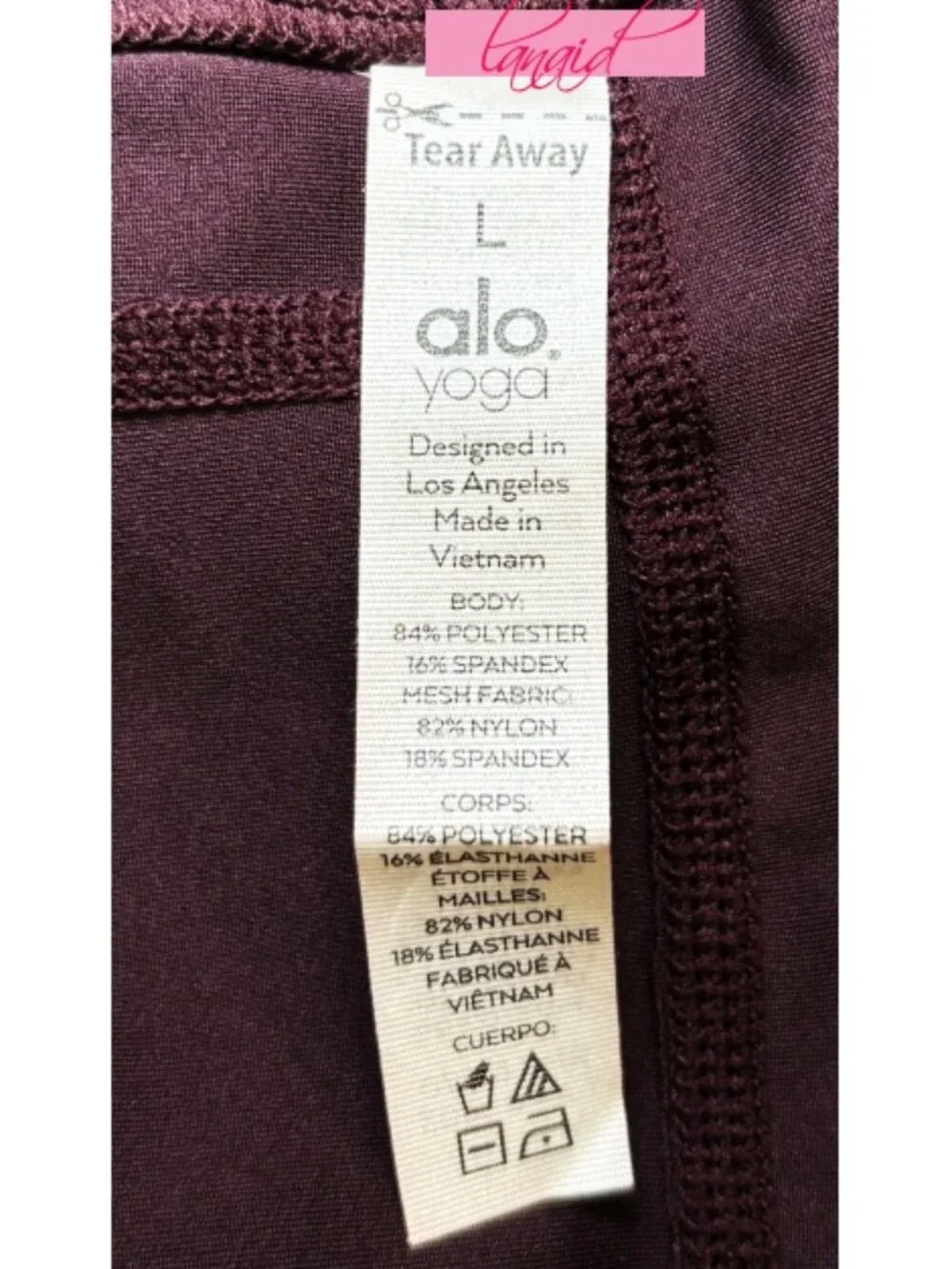 Alo Airlift High-Waist Embody Legging Oxblood Mesh Cut-Outs Cutouts Hi-Rise Pant